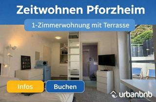 Immobilie mieten in Rudolf-Pöhler-Allee, 75179 Brötzingen, 1-Zimmerwohnung mit Wlan, TV, Küche, Dusche/WC, Waschmaschine und grosse Terrasse