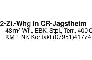 Wohnung mieten in 74564 Crailsheim, 2-Zi.-Whg