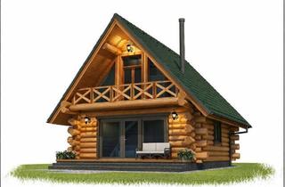 Haus kaufen in 01099 Dresden, Dresden - MUSTERHAUS - Naturstammhaus Blockhaus - ca. 70 m² - Rohbau