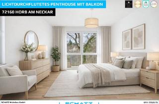 Penthouse kaufen in Kreuzerstraße 18, 72160 Horb, Exklusives 3-Zi Penthouse mit Balkon I Wohnen im Naturpark Horb
