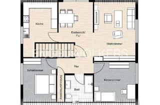 Wohnung mieten in 27299 Langwedel, Helle 3-Zi-Dachgeschosswohnung mit Balkon & eigenem Gartenanteil