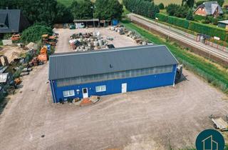 Büro zu mieten in 25485 Langeln, Vielseitig nutzbare Gewerbehalle mit Büroflächen und großem Hof in Langeln – direkt an der AKN