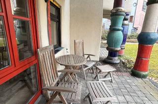 Wohnung mieten in Neckarstrasse, 73207 Plochingen, Wohnen im Hundertwasserhaus :Luxuriöse 2-Zimmer-Erdgeschosswohnung mit Terrasse in Plochingen