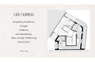 Penthouse mieten in Ludwigsallee 139, 52062 Aachen, Kompaktes Penthouse (WE23) an der Alten Bastei | mit 2 Balkonen und Aufzug, ohne Möbel!