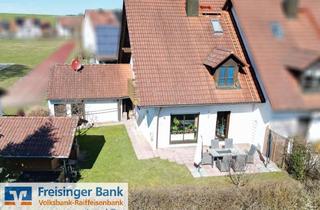 Doppelhaushälfte kaufen in 85406 Zolling, Wohntraum im Grünen: Lichtdurchflutete Doppelhaushälfte in absoluter Ruhelage in Zolling