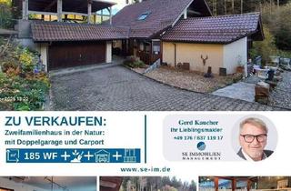 Haus kaufen in 75323 Bad Wildbad, Bad Wildbad - Für Naturliebhaber, freistehendes Haus plus Gewerbehalle in herrlicher Lage mitten im Wald