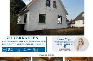 Einfamilienhaus kaufen in 75210 Niebelsbach, Niebelsbach - Sanierungsobjekt: Einfamilienhaus mit Garten in Niebelsbach