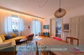 Wohnung kaufen in 67433 Neustadt, Altbauperle mit hohen Decken, Holzdielen & Balkon mit Blick zum Pfälzer Wald + Garage