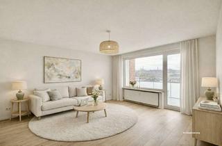 Wohnung kaufen in Thiedeweg, 22047 Wandsbek, Wohnen mit Ausblick: Helle 2-Zimmer-Wohnung mit Süd­balkon und TG-Stellplatz