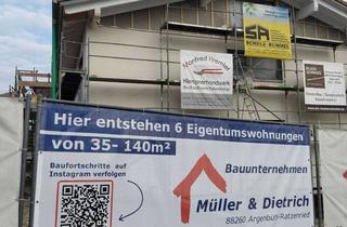 Wohnung kaufen in Tödiweg 43, 88239 Wangen, Neubau 1-Zimmer Terrassenwohnung in Wangen im Allgäu (Erstbezug)