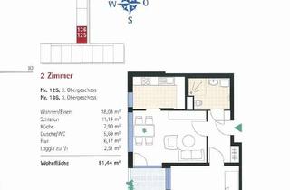 Wohnung mieten in Hermannstr. 12, 70806 Kornwestheim, Kornwestheim: "Seniorenwohnanlage" 2-Zimmer mit Loggia!