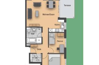 Wohnung mieten in Ulrichweg 18, 71120 Grafenau, Einbauküche und Terrasse: 3-Zimmer-Wohnung in Grafenau