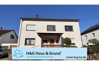Haus kaufen in 76139 Hagsfeld, KAPITALANLAGE: Zweifamilienhaus mit ausgebautem DG, Balkon, Terrasse, großem Garten und Garage