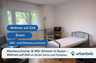 Immobilie mieten in Barbarakirchgang, 45139 Ostviertel, Funktionales WG- und Monteurzimmer mit TV, WLAN, Kochmöglichkeit, Kühlschrank und Gemeinsc