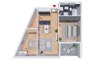 Wohnung kaufen in 74523 Schwäbisch Hall, Interessanter Grundriss - Ideal für Kapitalanleger (Whg. 1/44)