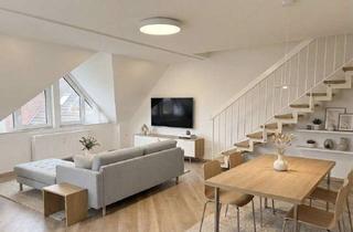 Wohnung kaufen in 41468 Neuss, Stilvolle Maisonette mit sonniger Loggia & Design-Sanierung nahe Rhein – Neuss-Grimlinghausen