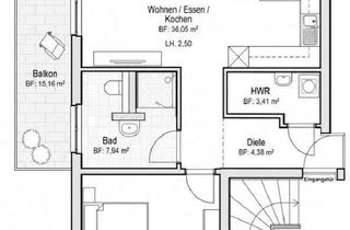Wohnung mieten in Grüner Weg 13 A, 59302 Oelde, Attraktive 2-Zimmer Wohnung mit Balkon im 1. OG in Oelde