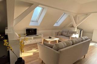 Immobilie mieten in 15738 Zeuthen, Zeuthen, Top Lage, hochwertige/ruhige/helle möblierte Dachgeschoss Wohnung mit Gartenanteil, Seenähe