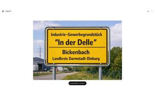 Gewerbeimmobilie kaufen in Lise-Meitner-Strasse 14, 64404 Bickenbach, Industrie/Gewerbegrundstück Bickenbach, Gewerbegebiet "In der Delle" /1600 qm erschlossen