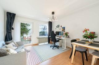 Wohnung kaufen in 81245 München, AIGNER - Top-Lage Obermenzing: 1,5 Zimmer Gartenwohnung mit S-W-Terrasse