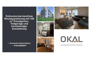 Wohnung kaufen in 63486 Bruchköbel, Bruchköbel - Exklusive barrierefreie Neubauwohnung mit 185 m² Privatgarten, Tiefgarage und hochwertiger Ausstattung