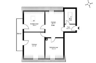 Wohnung kaufen in 83052 Bruckmühl, Bruckmühl - Provisionsfrei - 3 Zi. DG-Wohnung inkl. TG mit Wendelsteinblick