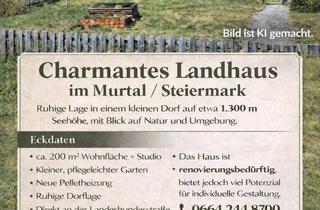 Haus kaufen in 87700 Memmingen, Memmingen - verkaufe Landhaus aufn Berg im Dorf in 8742 Obdach