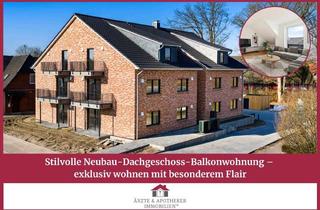 Wohnung kaufen in 23816 Groß Niendorf, Stilvolle Neubau-Dachgeschoss-Balkonwohnung – exklusiv wohnen mit besonderem Flair
