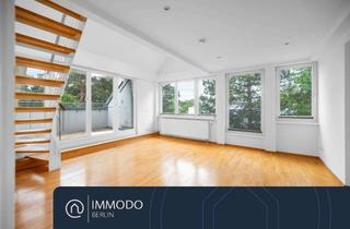 Wohnung kaufen in Schloßstraße, 12163 Steglitz, Wohnglück in grüner Oase - helle 5 Zimmer DG Wohnung mit Süd-West Balkon nahe Schloßstraße