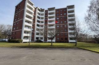 Wohnung kaufen in Schleiweg, 25813 Husum, Gepflegte 4-Zimmer-Wohnung mit Balkon, Garage, Aufzug & Top-Vermietung in zentraler Lage