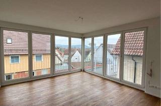 Wohnung kaufen in Nellmersbacherstr 17, 71397 Leutenbach, Stilvolle 3-Zi-Wohnung (98 m²) mit verglaster Loggia & 2 TG-Stellplätzen in ruhiger Lage