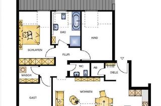 Wohnung mieten in 97421 Schweinfurt, sonnige 4Zi Dachgeschosswohnung Stadtmitte mit Aufzug
