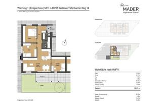 Wohnung mieten in Tiefenbacher Weg 14, 89257 Illertissen, Erstbezug Hochwertige 4-Zimmer-EG-Wohnung im Neubau mit sonniger Terrasse, Garten und Stellplätzen