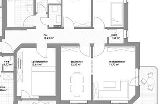 Wohnung mieten in Messeweg 24, 38104 Braunschweig, Helle 4-Zimmer-Wohnung im 1. OG in Braunschweig Wabe-Schunter