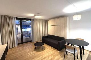 Wohnung mieten in Leipziger Straße 35A, 01097 Leipziger Vorstadt, Moderne, voll möblierte Neubauwohnung mit großer Loggia & direkt am Elberufer