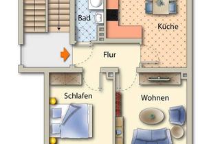 Wohnung mieten in Dammannstraße 49, 45138 Südostviertel, Ruhig, stadtnah, gepflegt! Tolle 2,5 Raum Wohnung in super Lage! WG-geeignet!