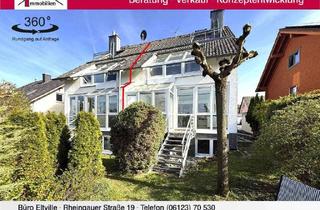 Doppelhaushälfte kaufen in 65388 Schlangenbad, Große Doppelhaushälfte mit Garten und traumhaftem Blick ins Grüne in unverbaubarer Feldrandlag