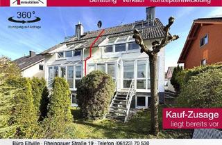 Doppelhaushälfte kaufen in 65388 Schlangenbad, Große Doppelhaushälfte mit Garten und traumhaftem Blick ins Grüne in unverbaubarer Feldrandlag