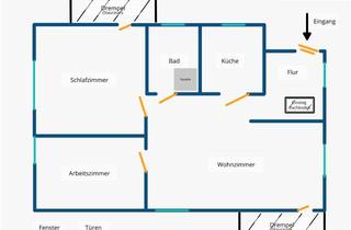 Wohnung mieten in Wilhelm-Holzamer Str., 55129 Hechtsheim, Erstbezug nach Kernsanierung: 3ZKB in MZ-Hechtsheim