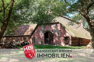 Bauernhaus kaufen in 27711 Osterholz-Scharmbeck, Teufelsmoor / Teilsanierter Restbauernhof mit Scheune und Backhaus