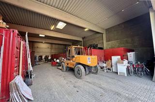 Gewerbeimmobilie mieten in 47269 Großenbaum, Funktionale Lagerhalle (8 m Höhe) mit Rampe, 2 Sektionaltoren & nutzbarer Freifläche.