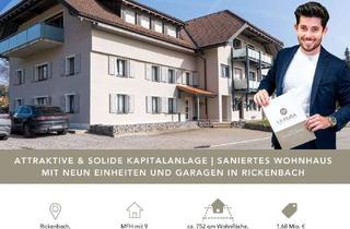 Anlageobjekt in Hennematt, 79736 Rickenbach, LFI | Attraktive & solide Kapitalanlage in Rickenbach | Saniertes Wohnhaus mit neun Einheiten