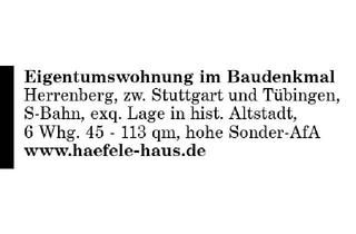 Wohnung kaufen in 71083 Herrenberg, Eigentumswohnung im Baudenkmal