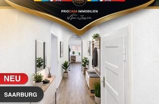 Wohnung mieten in 54439 Saarburg, Saarburg - ++ FREI AB 01.04.2026 Elegante 3ZKB Etagenwohnung historischer Flair , Gartennutzung inklusive , Stellplatz und o. Garage ++