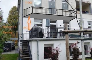 Wohnung mieten in 64285 Darmstadt, ### ALTBAUWOHNUNG MIT GROSSER TERRASSE (geplant) UND LOGGIA DIREKT AM WOOG - WOHNEN MIT STIL ###
