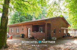 Einfamilienhaus kaufen in 28777 Bremen, Farge | Bungalow auf Waldgrundstück mit Doppelgarage und Weserblick