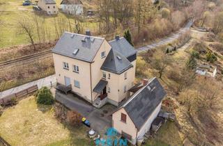 Haus kaufen in Dittersdorfer Straße 15, 08294 Lößnitz, Natur, Ruhe & Perspektive – Dreifamilienhaus in Lößnitz mit 4.000 m² Grundstück