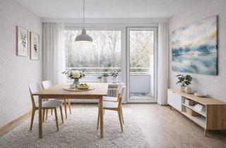 Wohnung kaufen in Manosquer Straße 57, 70771 Leinfelden-Echterdingen, Solide vermietete 2-Zi.-Wohnung mit Westbalkon in ruhiger Lage – Kapitalanlage