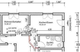 Wohnung mieten in 64372 Ober-Ramstadt, 2 Zimmer EG Einliegerwohnung /Nutzung als Büro/Homeoffice