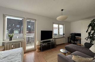 Wohnung mieten in Derendorfer Str. 89, 40479 Pempelfort, Lichtdurchflutete 1,5-Zimmer-Wohnung mit großem Balkon in Düsseldorf Pempelfort